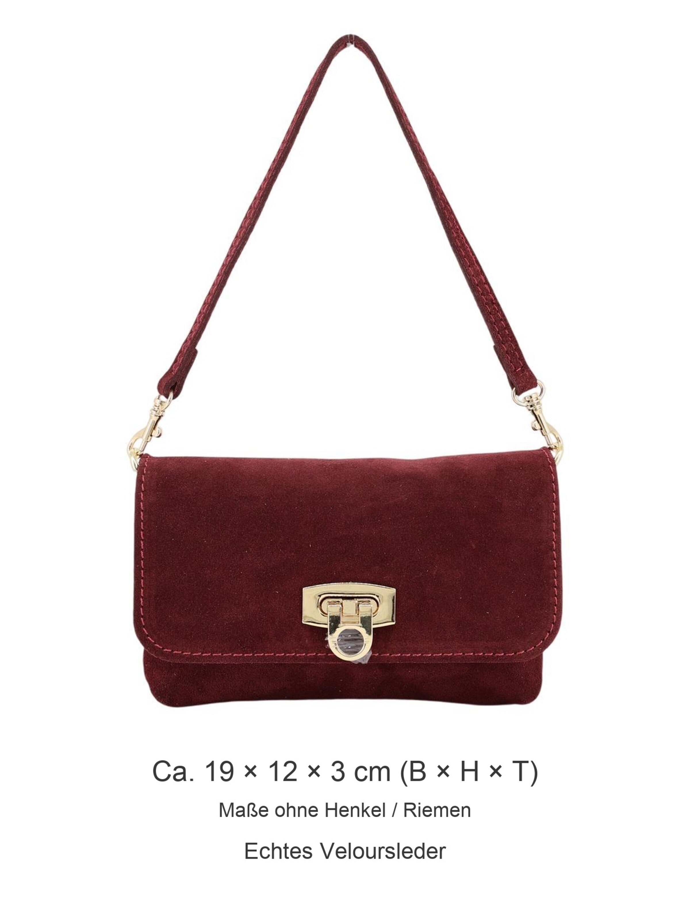 Brise Clutch 'Alessa Wild Leather' in Rood
