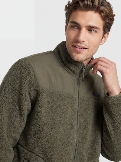 JJ Rebel Veste en polaire 'JREBHIKE' en S en olive, Vue avec produit