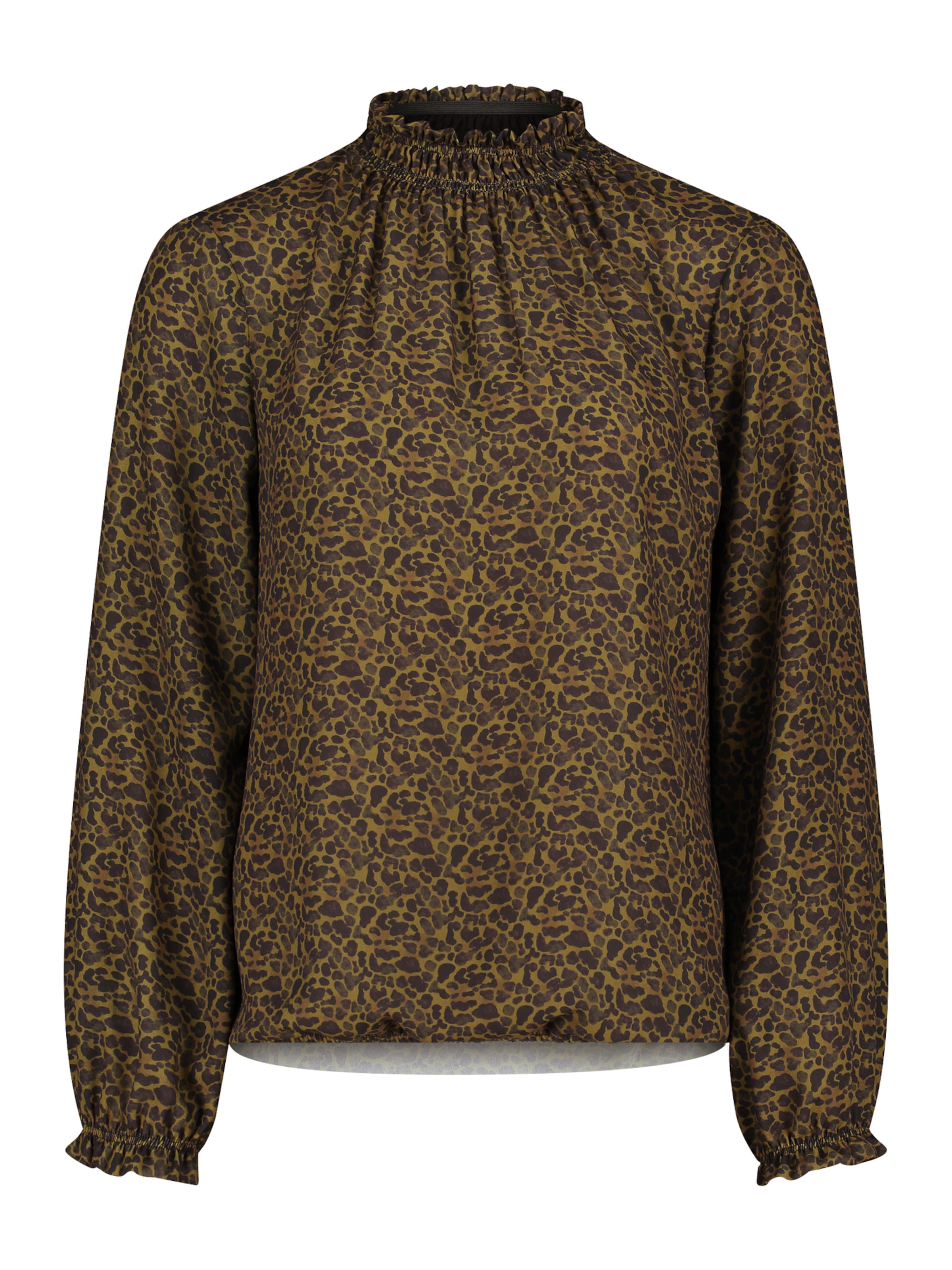 Cartoon Blouse in Groen: voorkant