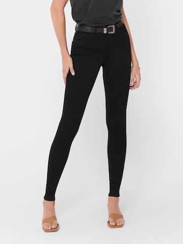 Skinny Jean 'Royal' ONLY en noir : devant