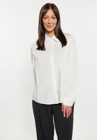 usha BLACK LABEL Blouse in Wit: voorkant