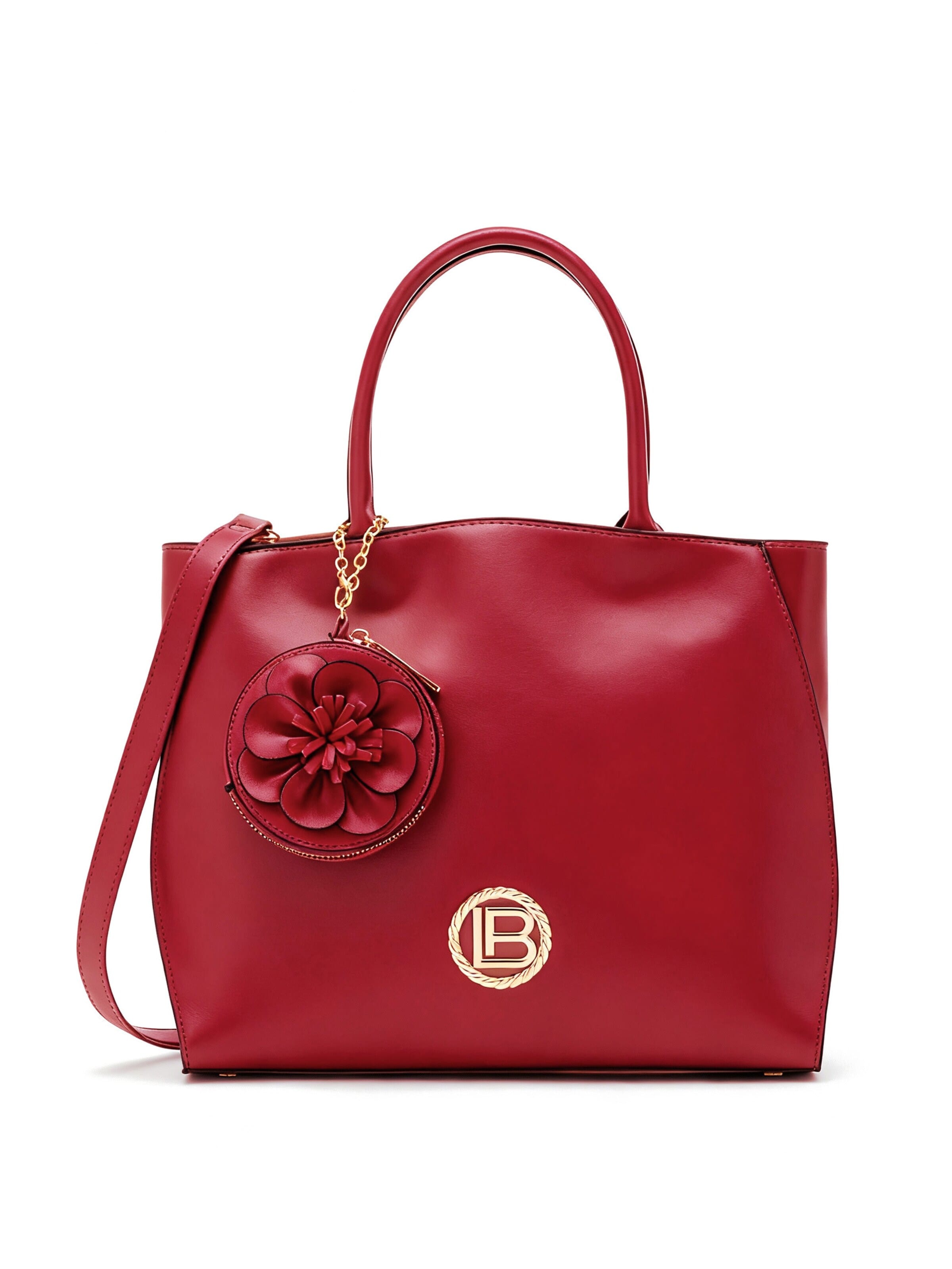 Borsa a mano 'Dausette 1' di Laura Biagiotti in rosso: frontale