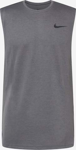 NIKE - Camisa funcionais 'Superset' em cinzento: frente