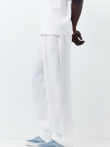 Pull&Bear Baggy Nadrág - fehér