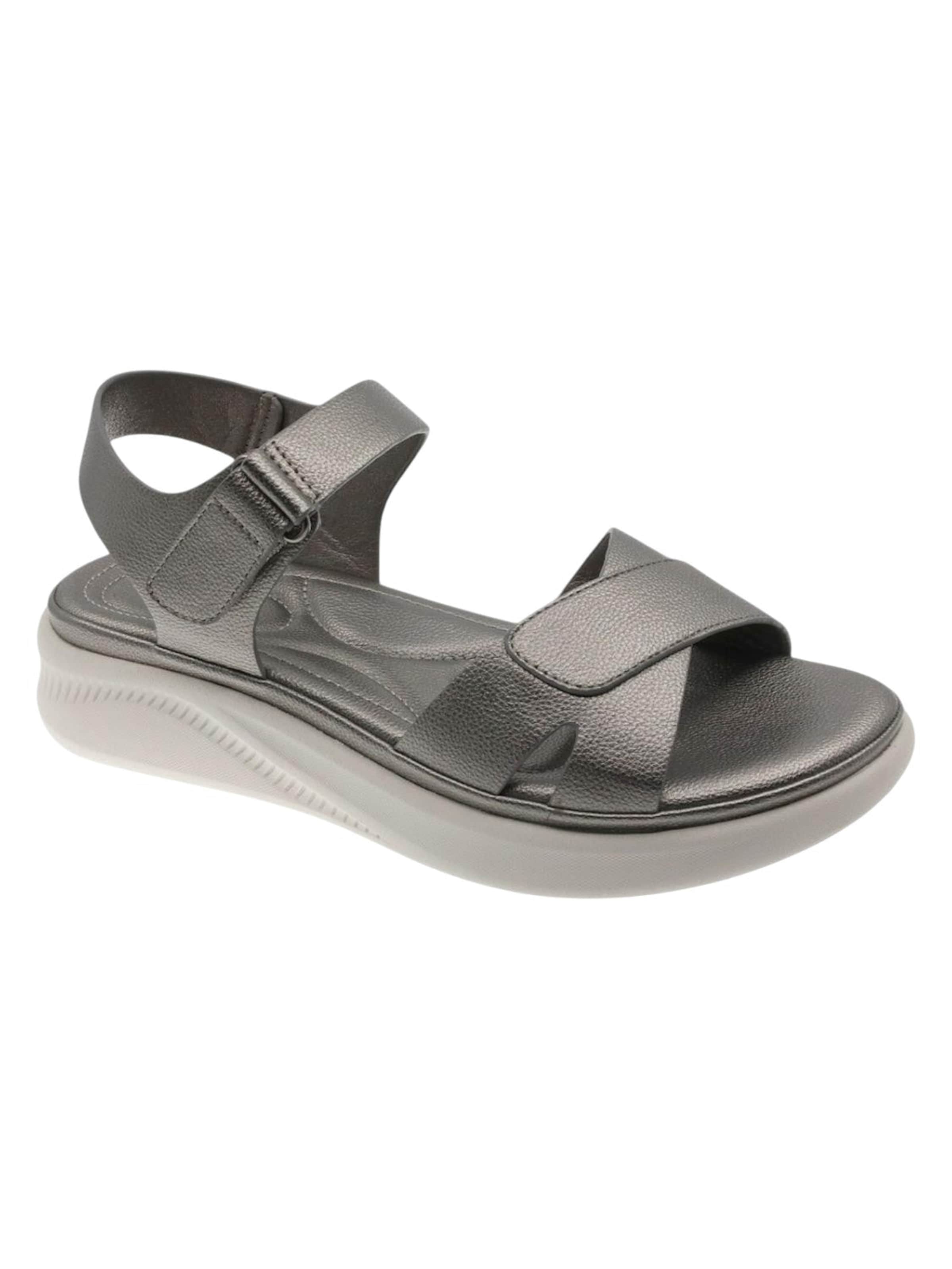 Beppi Sandale 'Casual Sandal'‌‌‌‌‌ in Grau: Vorderseite