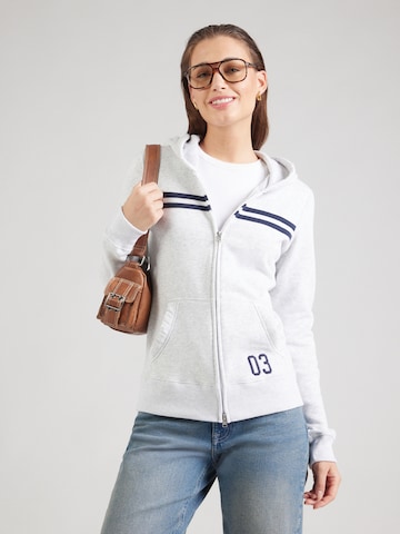 HOLLISTER Ζακέτα φούτερ σε γκρι: μπροστά