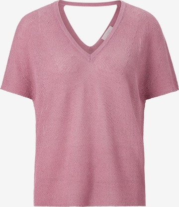 Pull-over Rich & Royal en rose : devant