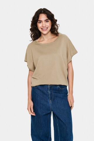 SAINT TROPEZ Sweater 'MilaSZ' in Grey: front