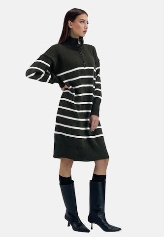 Abito in maglia di Elara in verde