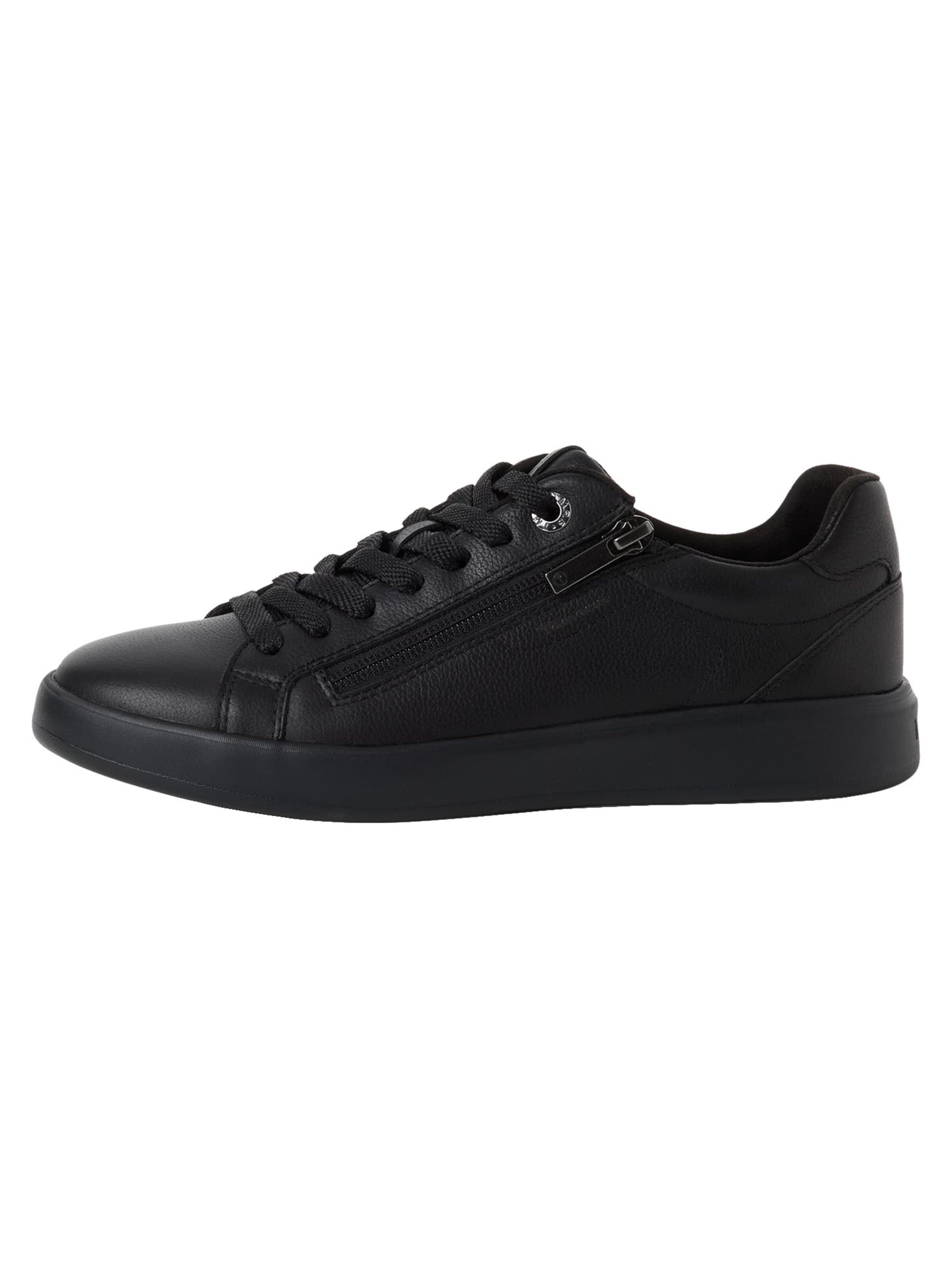 Tamaris Sneakers laag 'Basic' in Zwart: voorkant