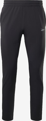 Regular Pantalon de sport Reebok en noir : devant