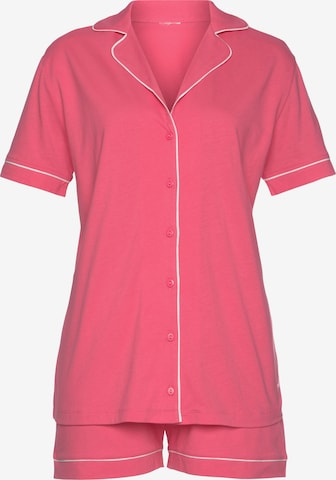 VIVANCE - Pijama de pantalón corto en rosa: frente