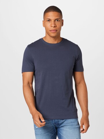 JACK & JONES - Ajuste estrecho Camiseta en azul: frente