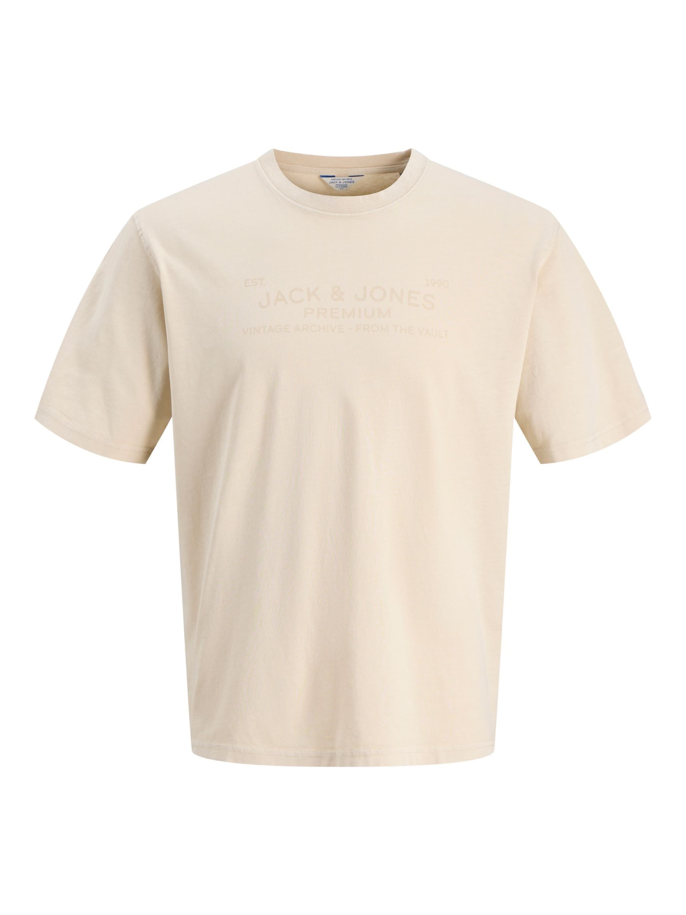 JACK & JONES - Camiseta en beige: frente