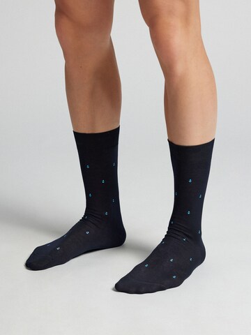 IUMAN Intimissimi Uomo Socks in Blue: front