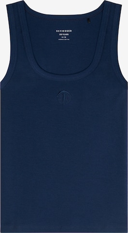 SCHIESSER Top 'SCHIESSER 150 YEARS' in Blau: Vorderseite