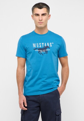 MUSTANG T-Shirt 'Austin' in Blau: Vorderseite