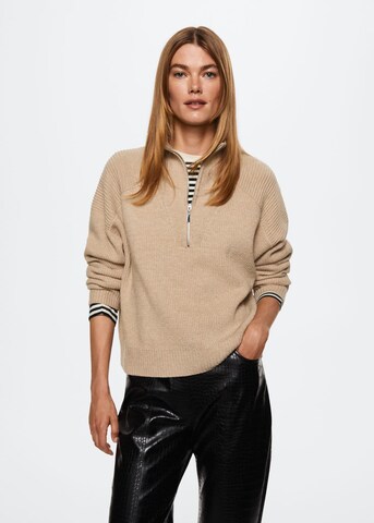 MANGO Sweater 'Pisa' in Brown: front