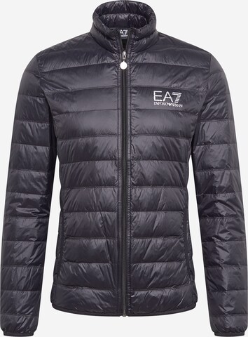 EA7 Emporio Armani Winter Jacket in Black: front