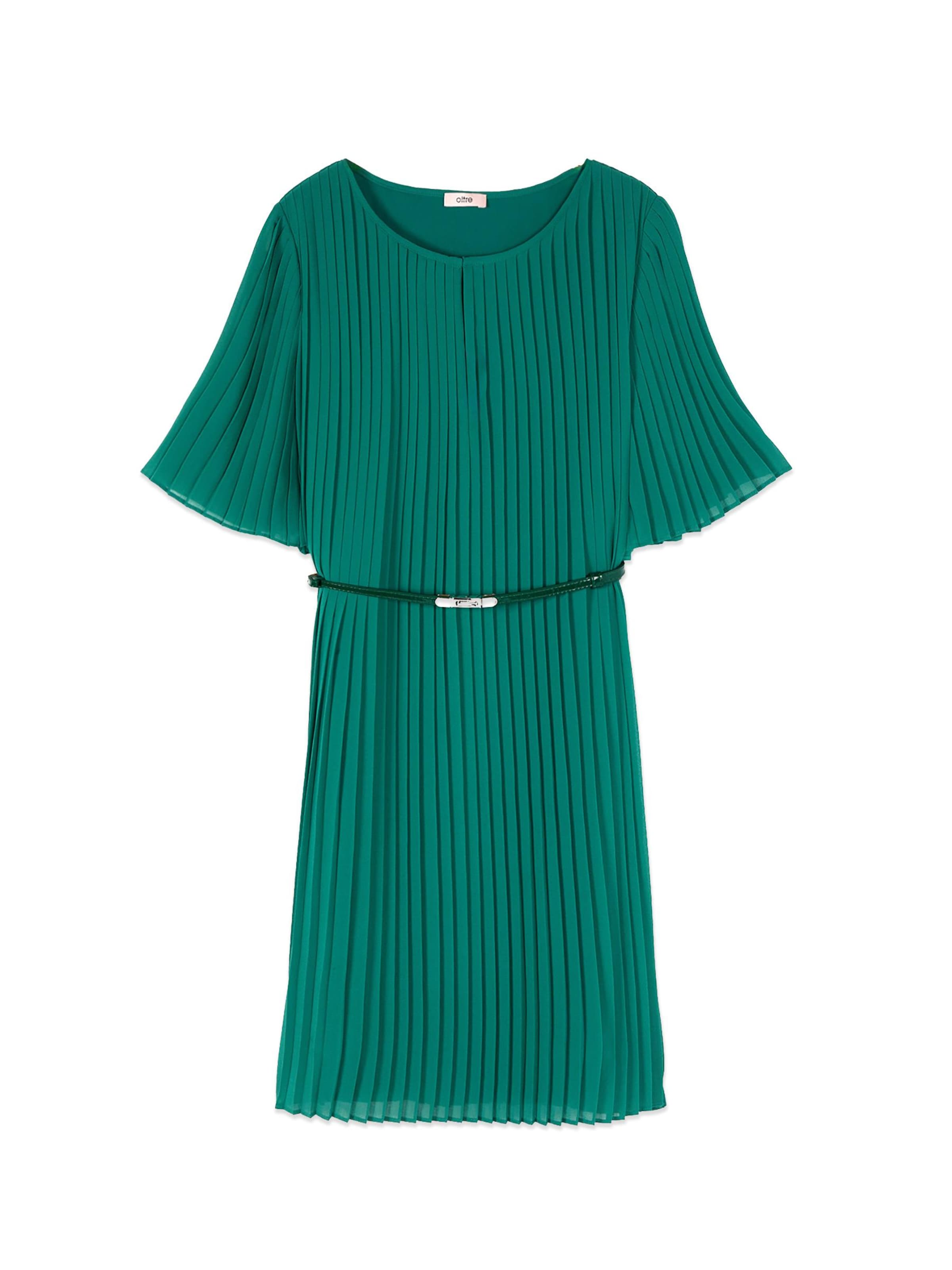oltre - Vestido en verde: frente