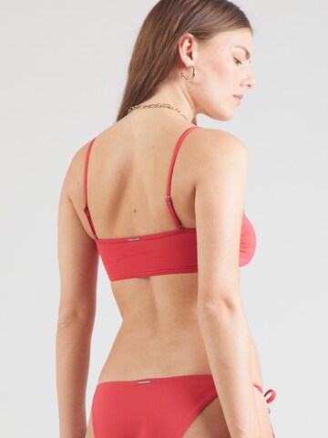 Calvin Klein Swimwear Bandeau Bikinitop in Rot