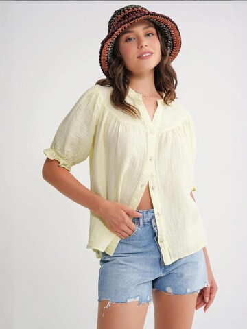 Camicia da donna di MixRay in giallo