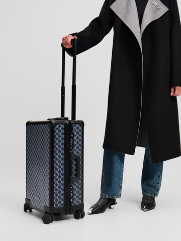 Trolley 'VOYAGE' di Karl Lagerfeld in blu: frontale