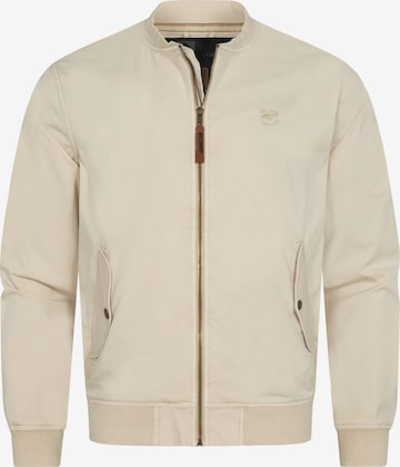 INDICODE JEANS Between-Season Jacket 'Ornel' in Beige: front