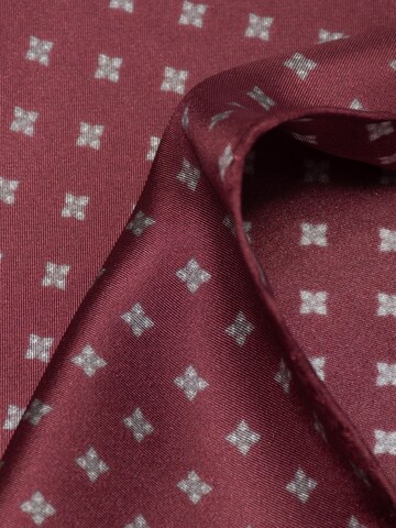 MayTree - Chal 'Seidentuch handrolliertes Herrenseidentuch aus Twill-Seide,  53x53 dezente Muster weinrot' en rojo