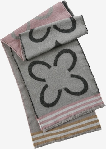 CODELLO Scarf 'MONO CONTRAST' in Grey: front