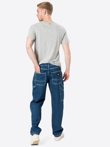 DICKIES Loosefit Cargojeans i blå