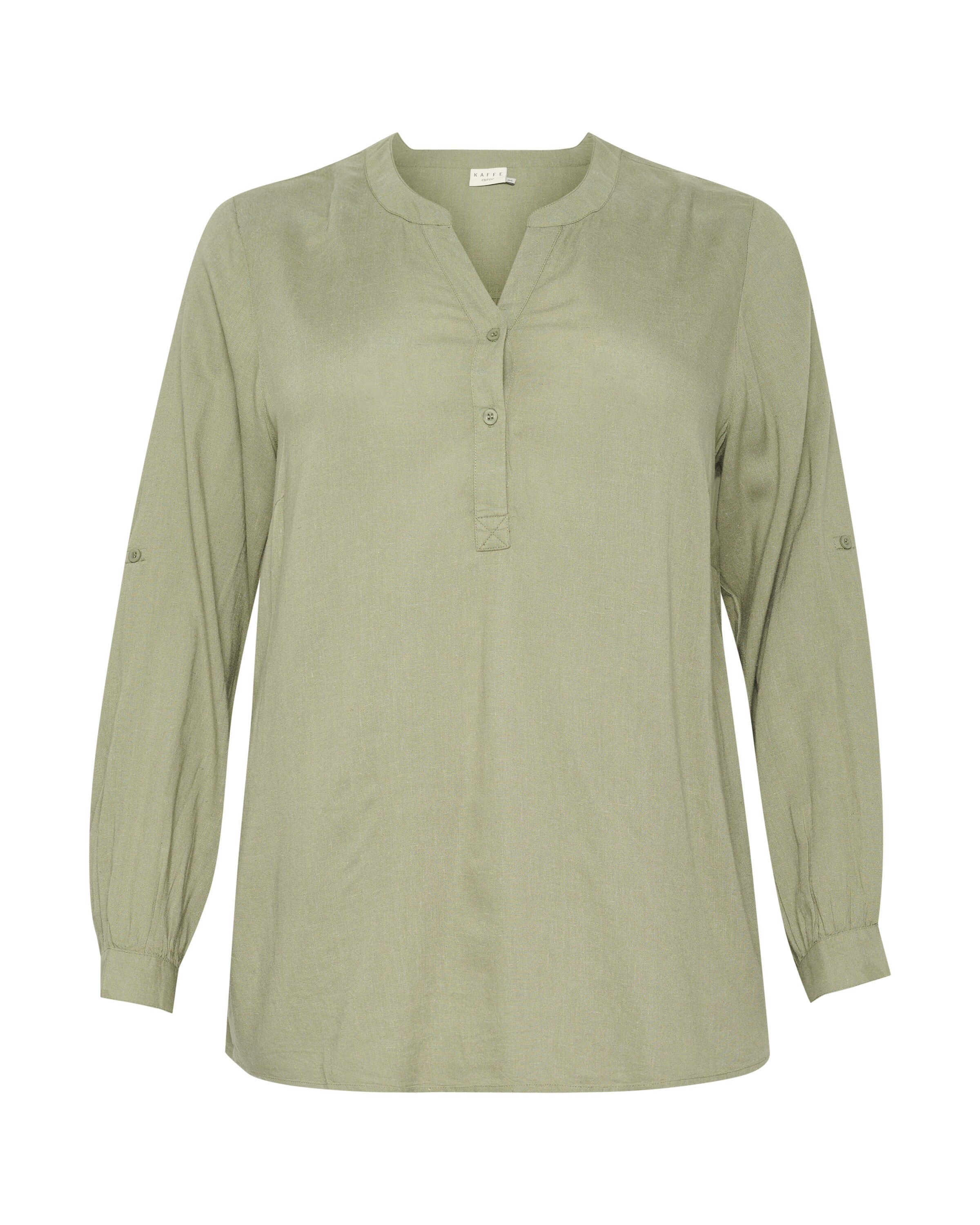 KAFFE CURVE Bluse 'KCMille' in Grün: Vorderseite