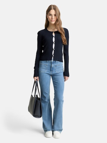 TOM TAILOR DENIM Strickjacke in Blau