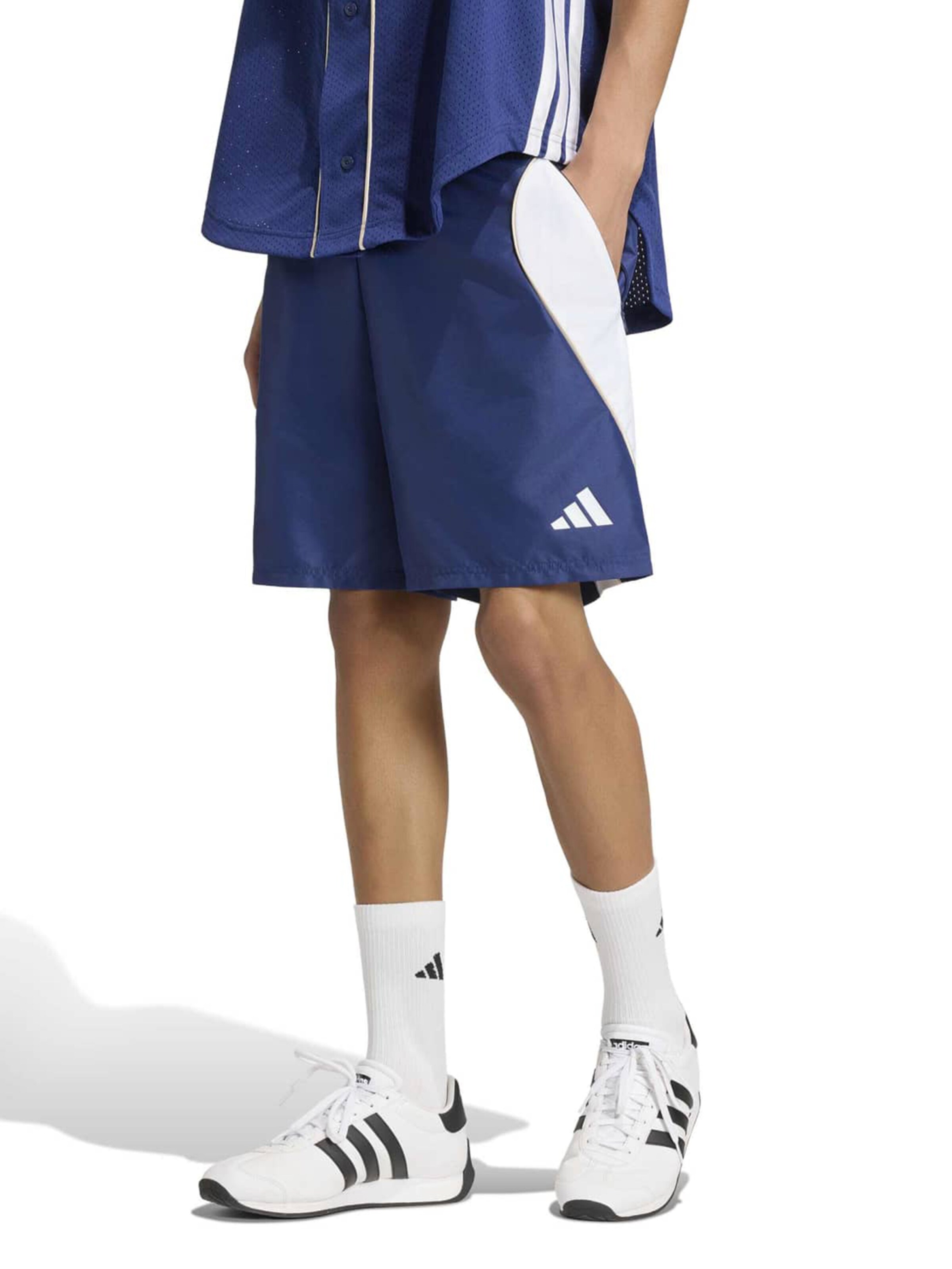 ADIDAS SPORTSWEAR Szabványos Sportnadrágok 'Stadium' - kék: elől