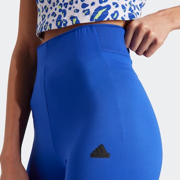 ADIDAS SPORTSWEAR Skinny Workout Pants 'Z.N.E.' in Blue