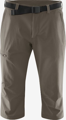 Maier Sports Regular Outdoor Pants 'Jennisei' in Brown: front