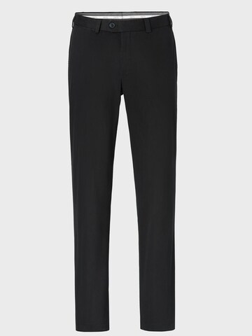 Hiltl Regular Chino Pants 'Peaker S - Chino 365' in Black: front