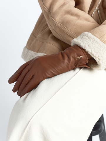 Maze Vingerhandschoenen in Bruin
