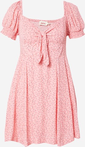 Louche Summer Dress 'LUIZA' in Pink: front