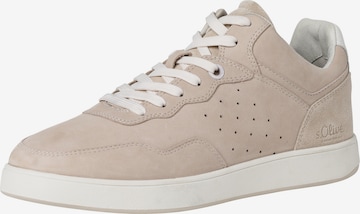 Baskets basses s.Oliver en beige : devant