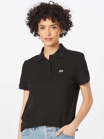 LACOSTE Majica | črna barva: sprednja stran