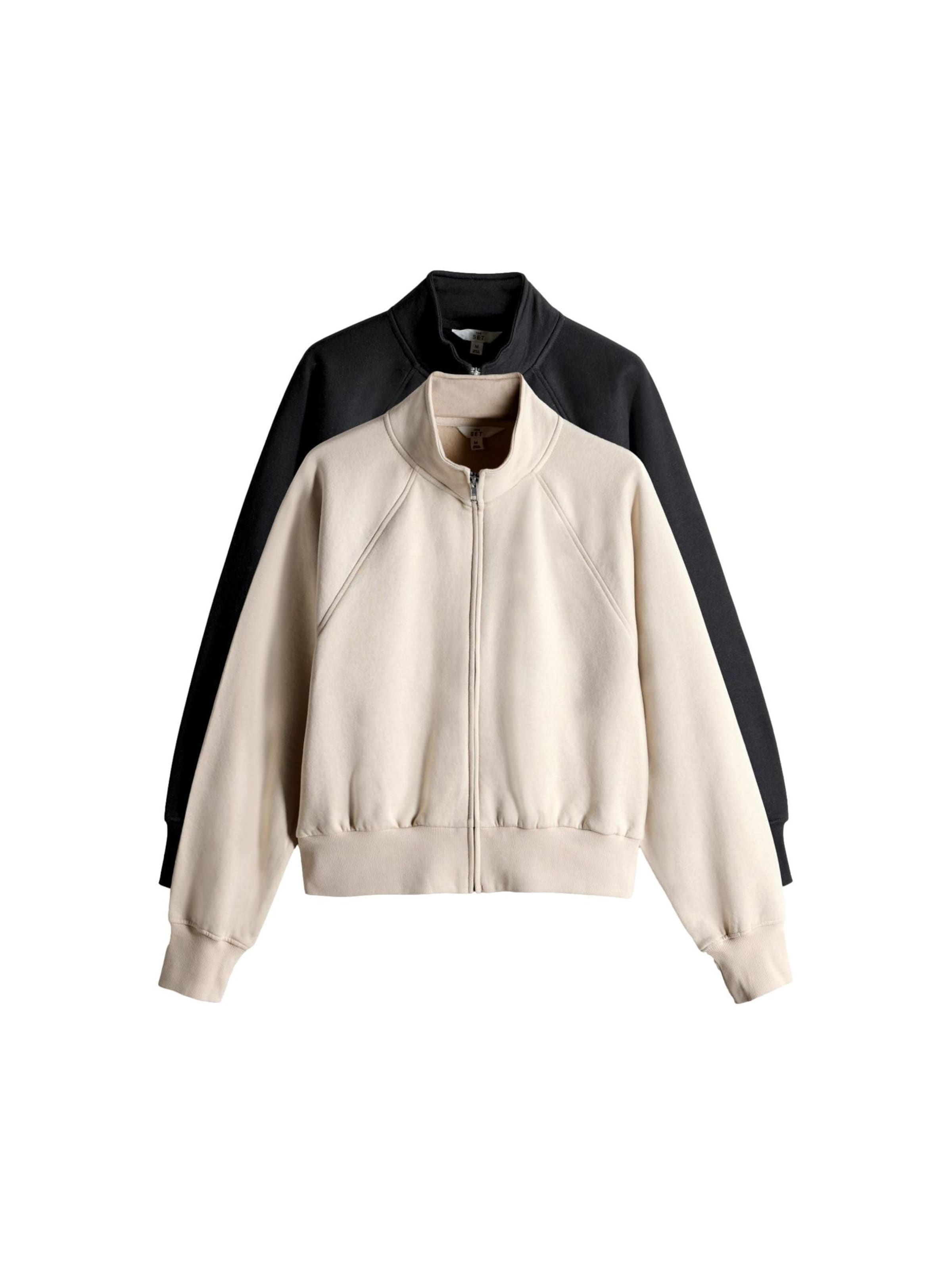 bēšs The Set Sportiska jaka: no priekšpuses