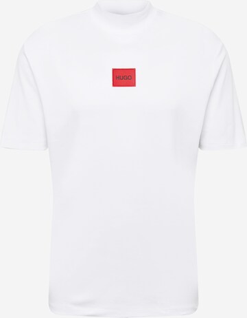 HUGO Тениска 'Dabagari' в бяло: отпред