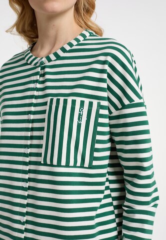 DreiMaster Maritim Sweat jacket in Green