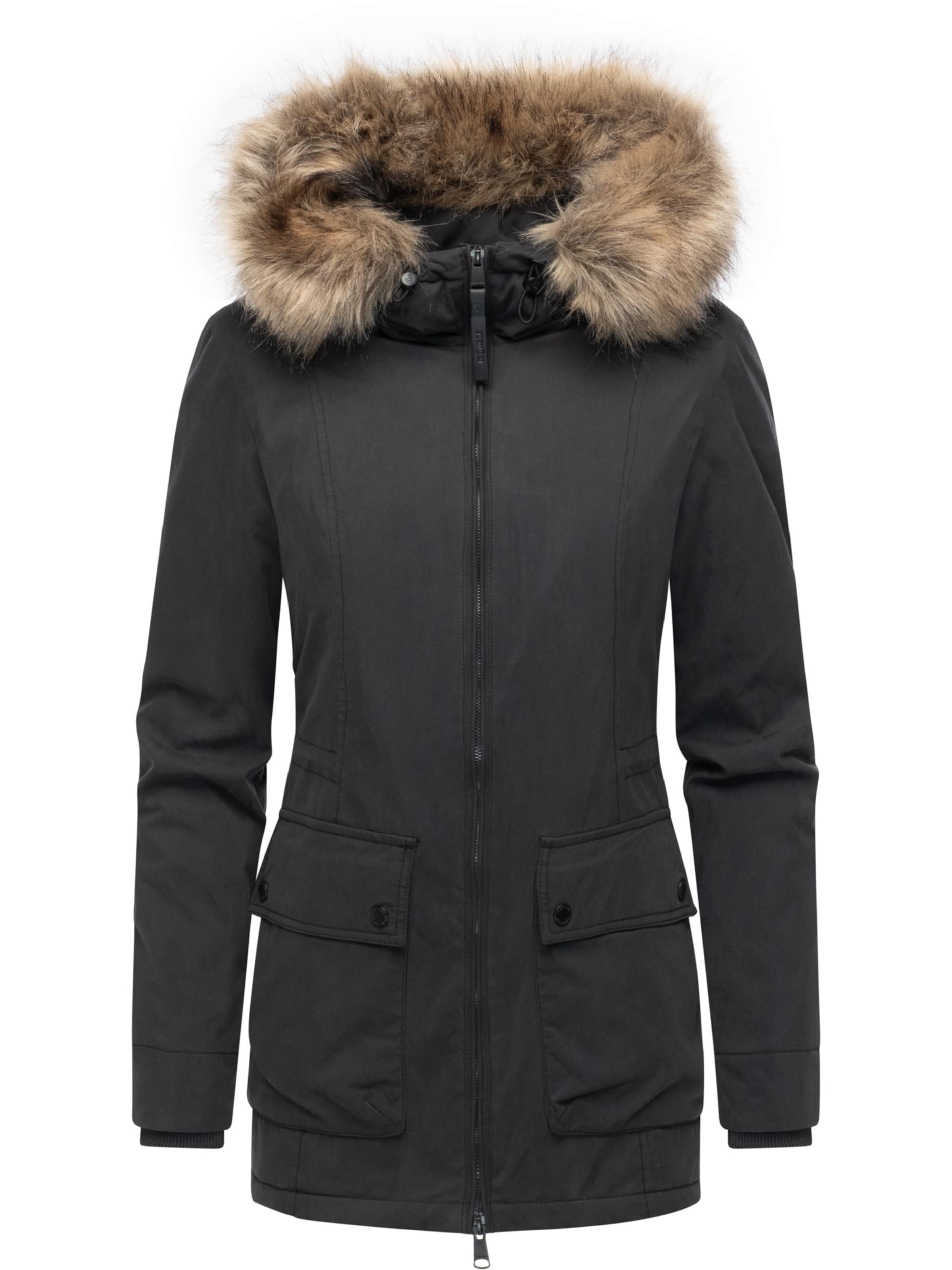 Cappotto invernale 'Monadetta Youmodo' di Ragwear in nero: frontale