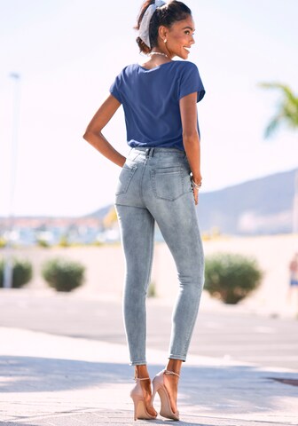 LASCANA Skinny Jeans i blå