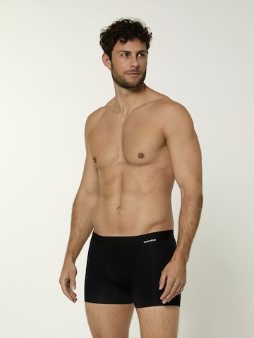 Nur Die Boxershorts ' Boxer Bambus ' in Zwart: voorkant