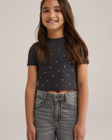 WE Fashion - Camiseta en gris: frente
