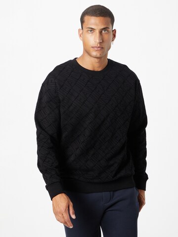 JOOP! Jeans Sweatshirt 'Cayetano' in Black: front