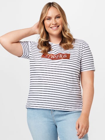 Trendyol Curve T-Shirt in Weiß: predná strana